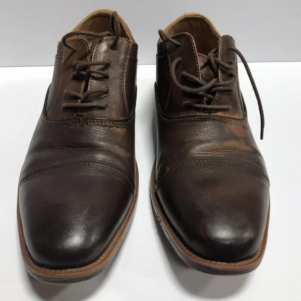 Steve Madden Men's Glympse Brown Oxford, Size 8 M